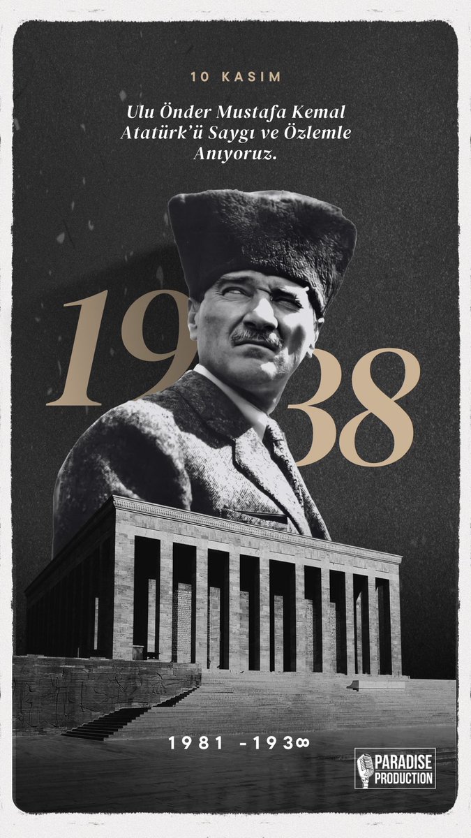 Ulu Önder Mustafa Kemal Atatürk’ü Saygı ve Özlemle Anlıyoruz.
