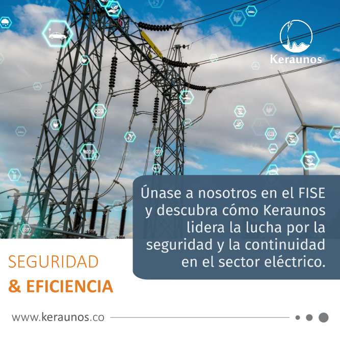 KeraunosLATAM's tweet photo. No se pierda la participación de Keraunos en el FISE 2023 en el Stand 45A, Pabellón Rojo, del 14 al 16 de noviembre. Proteja sus operaciones con charla técnica certificada, soluciones de protección, experiencia interactiva y una trivia con premios. ⚡️ https://t.co/Rq2prGuBwx