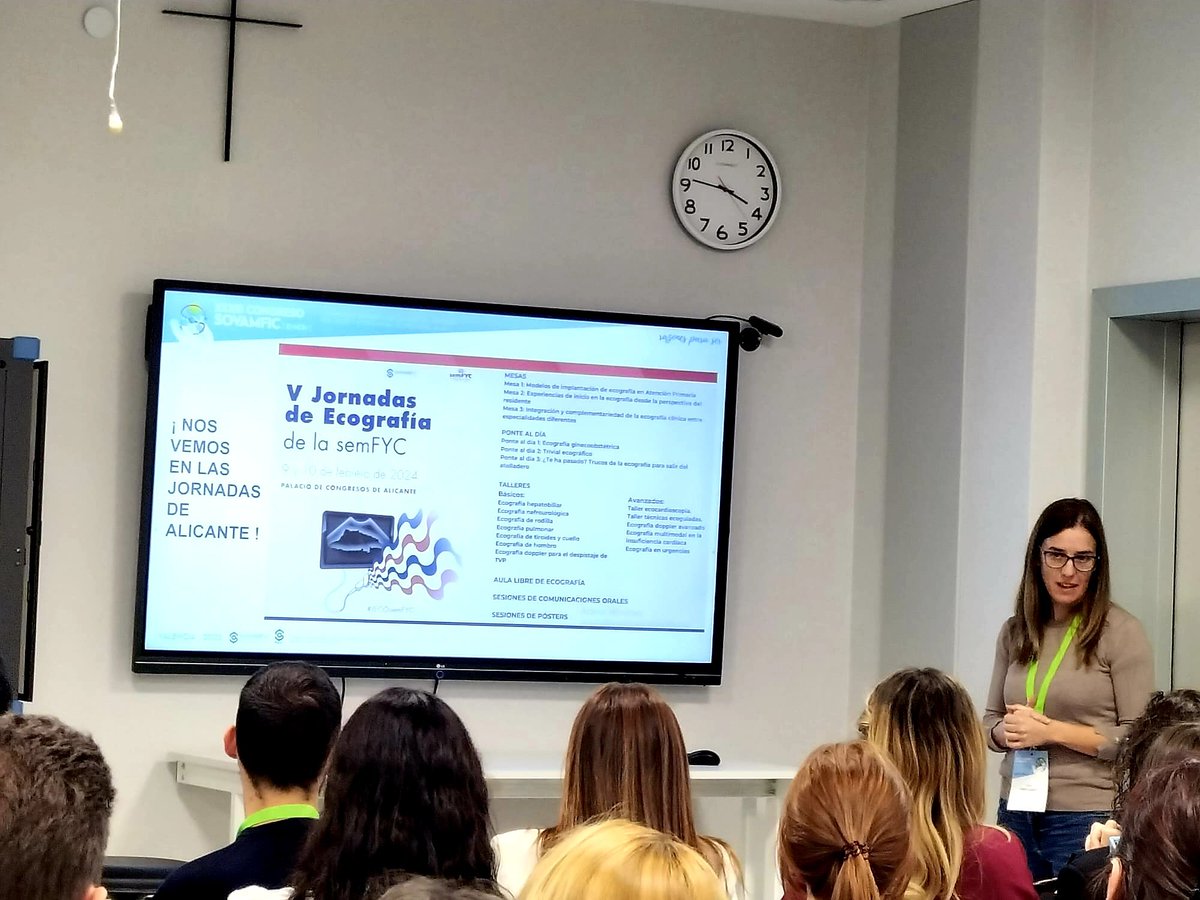 En el XXXIII Congreso de <a href="/SoVaMFiC/">SoVaMFiC #RazonesParaSer</a>, la #ecografía  <a href="/EcosemfyC/">EcosemFYC</a> y las V Jornadas de Ecografía de <a href="/semfyc/">semFYC</a> de Alicante también tienen presencia 👏👏 
👇