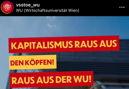 Der #Kapitalismus hat bisher alles überlebt. Nur noch ein paar ÖH-Wahlen entfernt und er wird auch den @vsstoewu überlebt haben 😏

ÖH Wahl WU 2023:
VSSTÖ: 19,7% (-6,3%) 📉 #DieRichtungStimmt