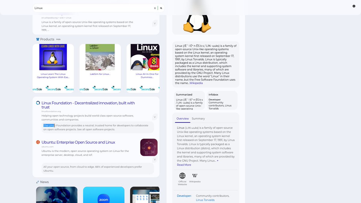 You can now get a quick summarization of any web page right from the PriEco!

#search #opensource #private #eco #alternative #ai #summary