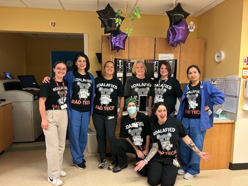 Happy #NationalRadiologicTechnologyWeek to our very 'Koalafied' Radiology team! 🐨💜