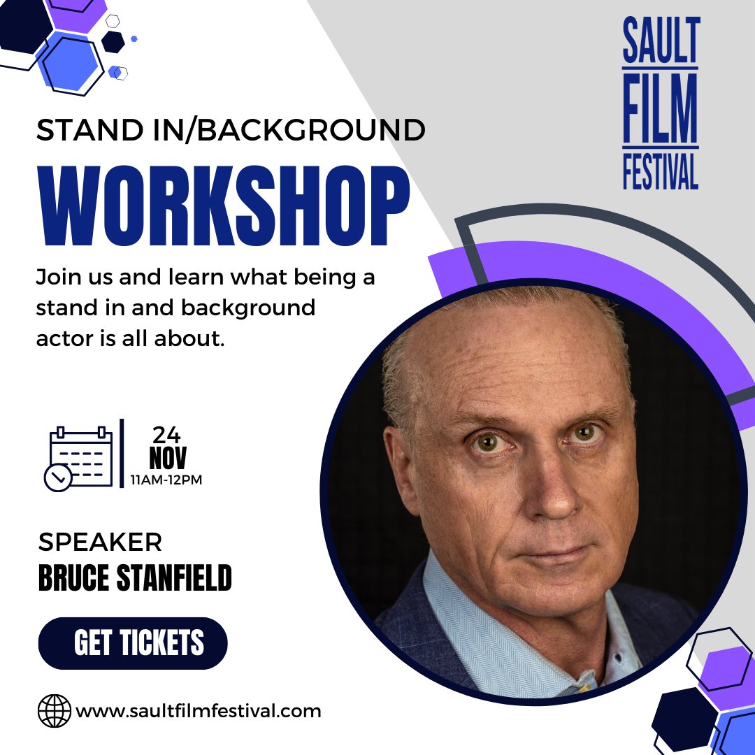 Fun fact, Bruce's first day's work in Canada was on the film American Psycho as a background performer which was a catalyst for his love of acting and filmmaking. Bruce is represented by Jessica Martins at Hero Artists.