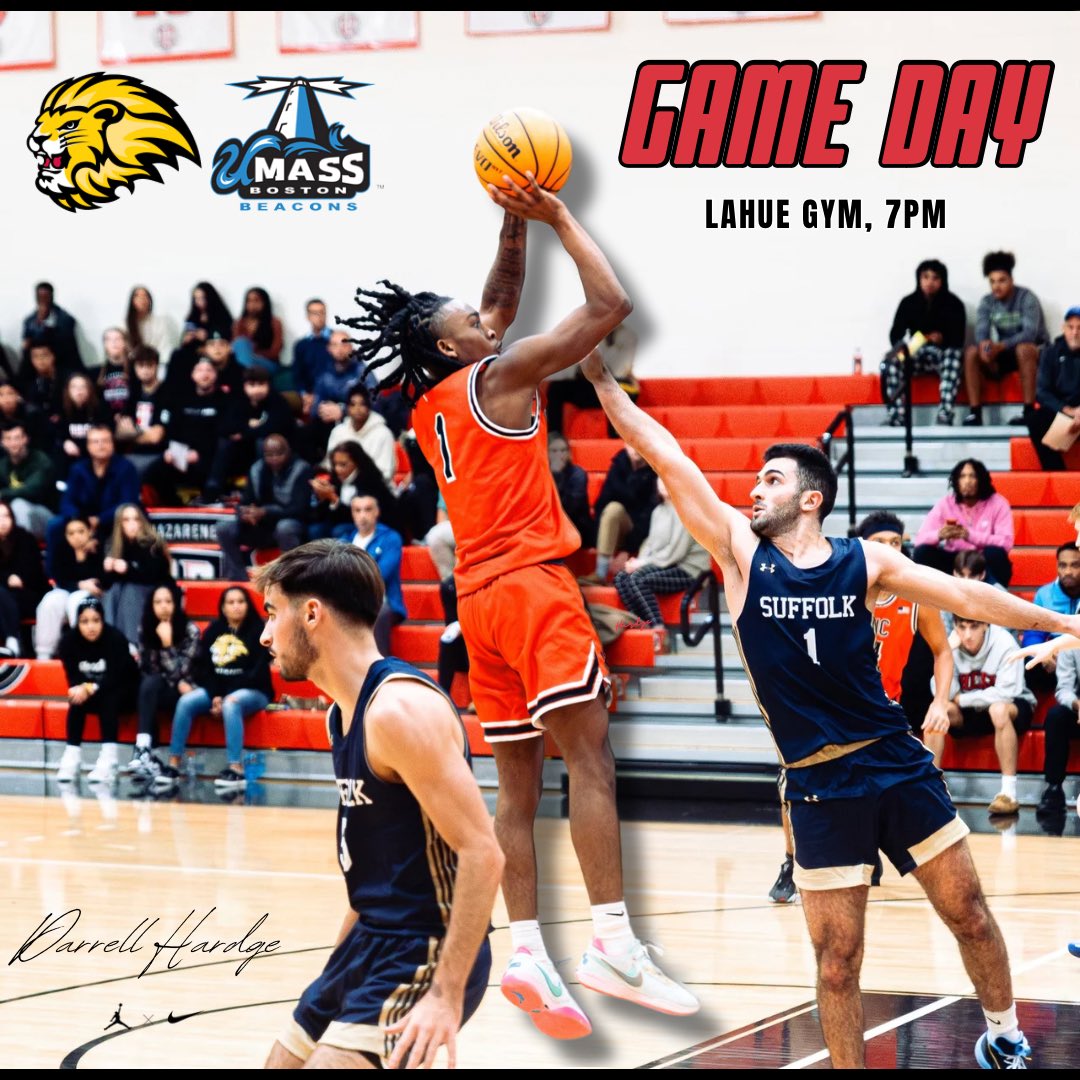 ENCMBB's tweet image. G A M E  D A Y 🦁

The Lions are hosting UMass Boston for our second game of the season. 

📍 Lahue Gymnasium, Quincy, MA

⌚️7 PM EST

📺 athletics.enc.edu/sports/mbkb/vi…