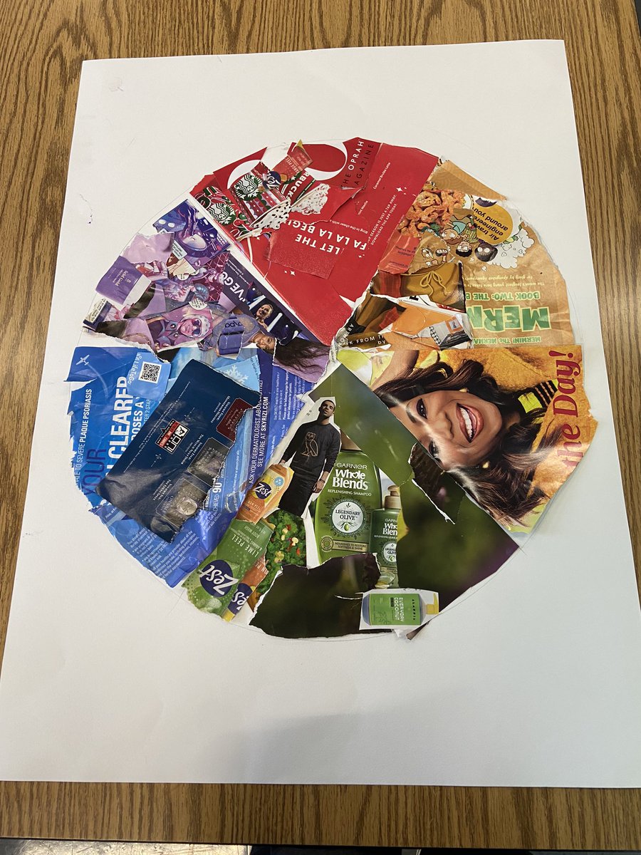 mswesselcreates's tweet photo. 6th grade is starting a color theory unit! How great are these collaborative color wheels?! 🎨🌈 @wle_elem1955 #wearewayne https://t.co/DuqerARPK7