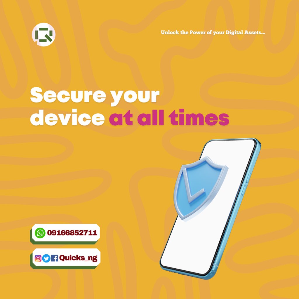 Quicks_ng's tweet image. Free tips on how to ensure that your digital assets are being safeguarded properly.

Trade with QuicksNg today.

#friday
#secureassets
