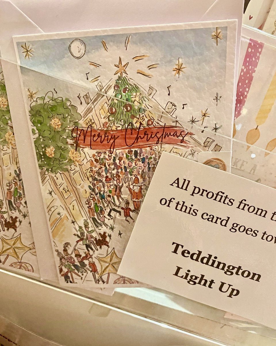 Get down to @TheLoftHome on Broad Street, to stock up on our fabulous Christmas card, drawn and printed by our poster winner Love Livvy. All proceeds go towards the Lights Up event! @TeddingtonNub @RichmondComLink @TWmagazines #teddington @LBRUT