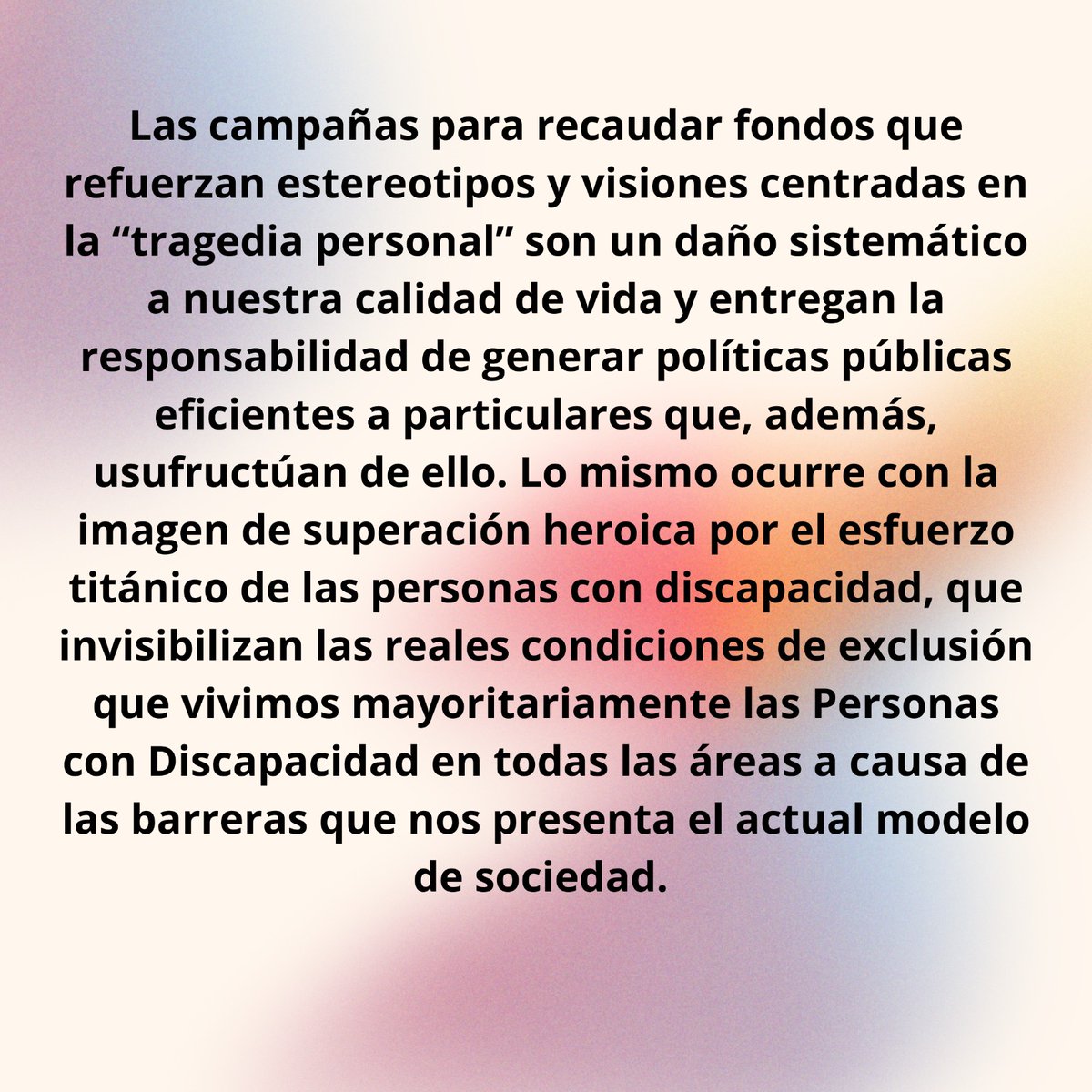 colectivo_pcd's tweet photo. Atentos Hoy a las 22:00 hrs
¡Twittazo!
Usa los
#DerechosNoMasCaridad
#SujetosDeDerechosNoDeCaridad
#NomasShow https://t.co/xy5qAlLLqe