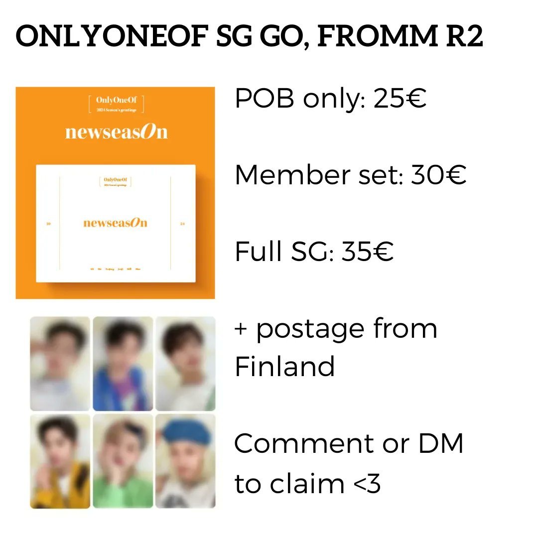si_tuuuu's tweet photo. Well, here we go.. since I was going to travel to Seoul in December anyway 🫠
DM for a claim or any questions, I'll update claims in comments!
#onlyoneofgo #onlyoneofwts #onlyoneof https://t.co/FjRQac5wE1