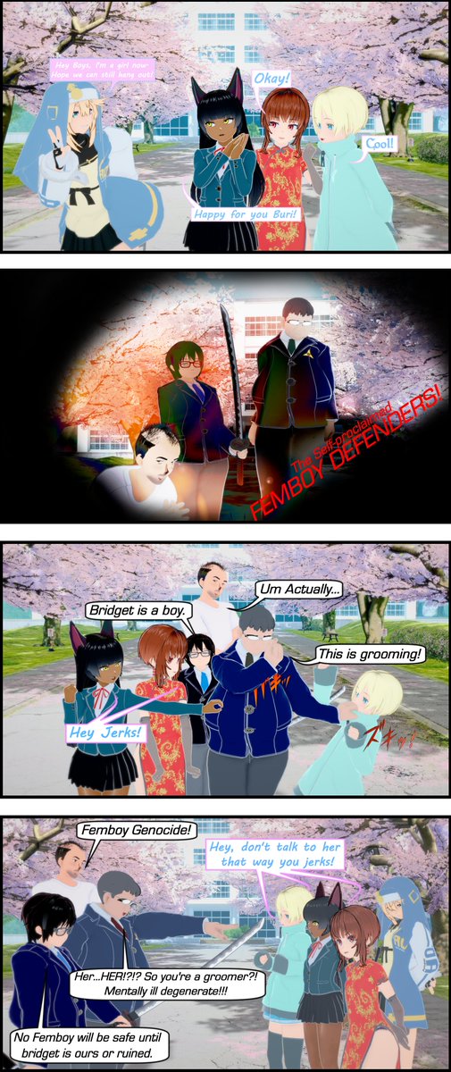 LlamaInstall's tweet image. The self-proclaimed Femboy defenders are more than willing to turn their vitriol upon any Femboy who doesn&apos;t agree to be a shield for their hateful rhetoric.