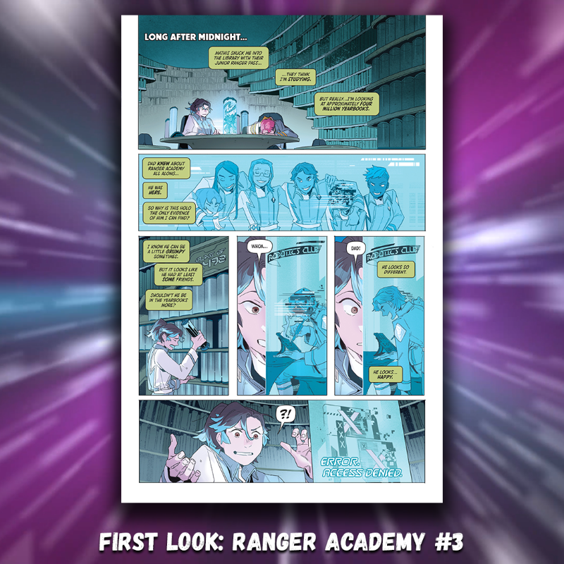 boomstudios's tweet photo. Here’s your first look at RANGER ACADEMY #3, the next issue of the morphinomenal coming-of-age story by writer @mariamorawrites, artist @SteelScarlet, colorist @FabianaMascolo, and letterer @eDukeDW! 𝐅𝐈𝐍𝐀𝐋 𝐎𝐑𝐃𝐄𝐑 𝐂𝐔𝐓𝐎𝐅𝐅 𝐈𝐒 𝐓𝐇𝐈𝐒 𝐌𝐎𝐍𝐃𝐀𝐘! #PowerRangers