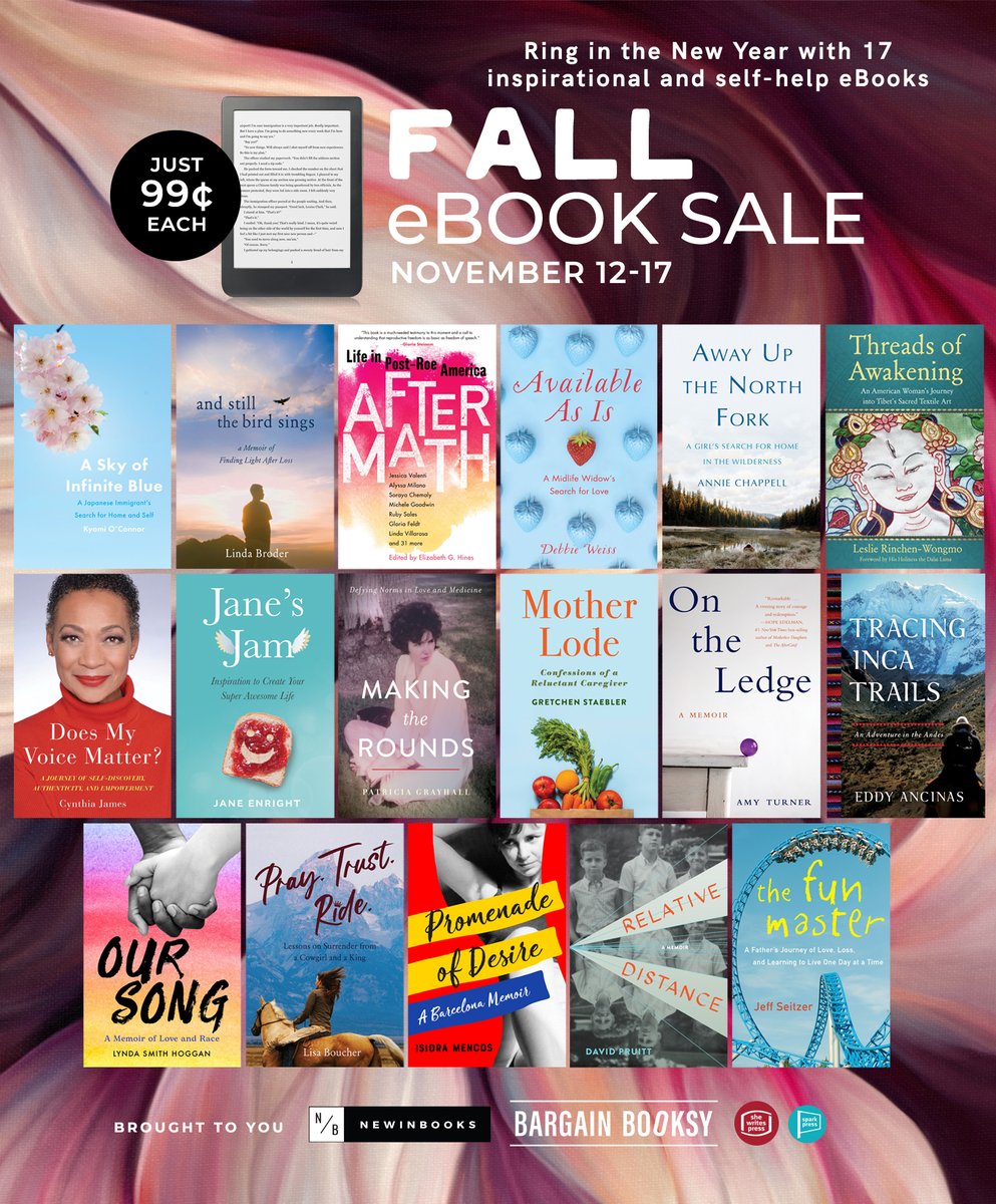 Prepping for a New Year reset? Dive into these 17 self-help & inspirational eBooks, just .99 each, from 11/12-17! 📚 @BargainBooksy @NewInBooks #indieauthors Shop the sale here!🎉 newinbooks.com/the-0-99-ebook…