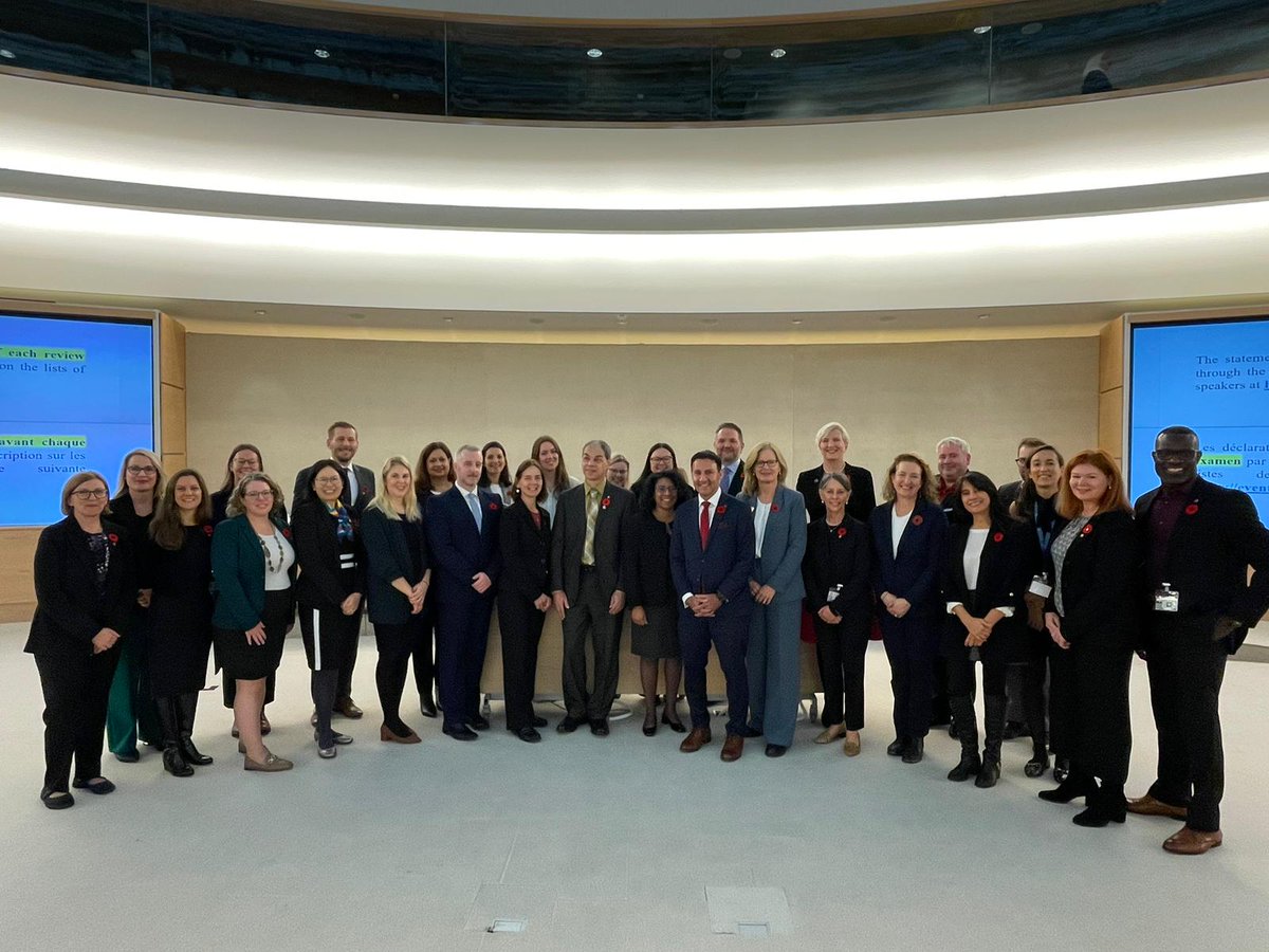 JusticeCanadaFR's tweet photo. 1/4 Le Canada a comparu aujourd’hui devant @UN_HRC pour son #UPR4. Le ministre de la Justice et procureur général du Canada (@MinJusticeFr) a dirigé la délégation, en compagnie de partenaires provinciaux, et discuté des progrès et défis liés aux #DroitsDeLaPersonne au Canada. https://t.co/jrKTeZKGE7