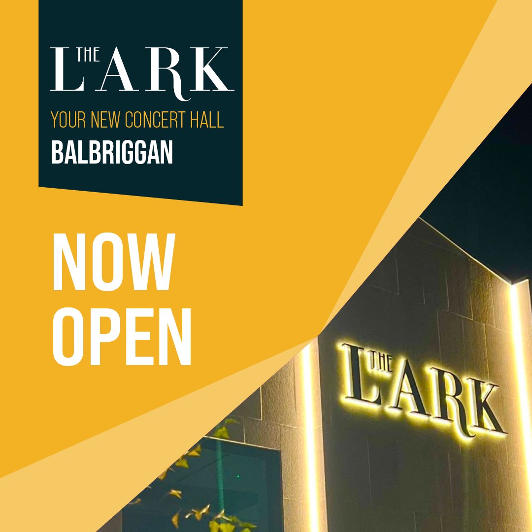 THE LARK BALBRIGGAN IS NOW OPEN. 📷 Our first show is this Sun, Nov 12th 1pm with baritone Rory Musgrave. Be the first to experience the NEW Lark Concert Hall in Balbriggan. Tickets thelark.ie/rory-musgrave-…