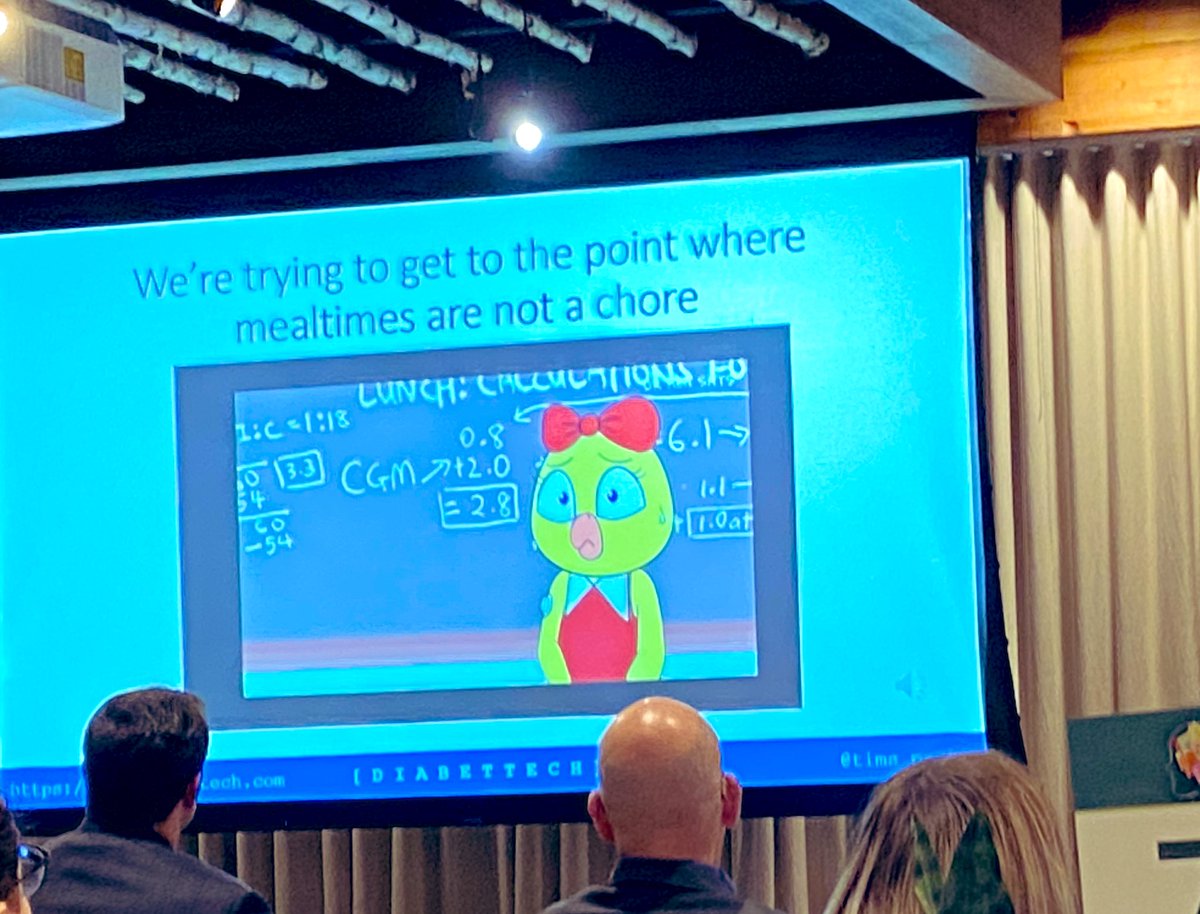 Incredible insights from <a href="/Tims_Pants/">Tim Street</a> <a href="/diabettech/">Diabettech</a> on
“the end of carb counting” using oref1 algorithm in AndroidAPS and Lyumjev #insulin 

Remarkable work shaping the future of mealtime management for people with #diabetes 🙌🏻

#ddata2023 #diabetescare #innovation <a href="/DData_Diabetes/">DiabetesMine Innovation Project</a>