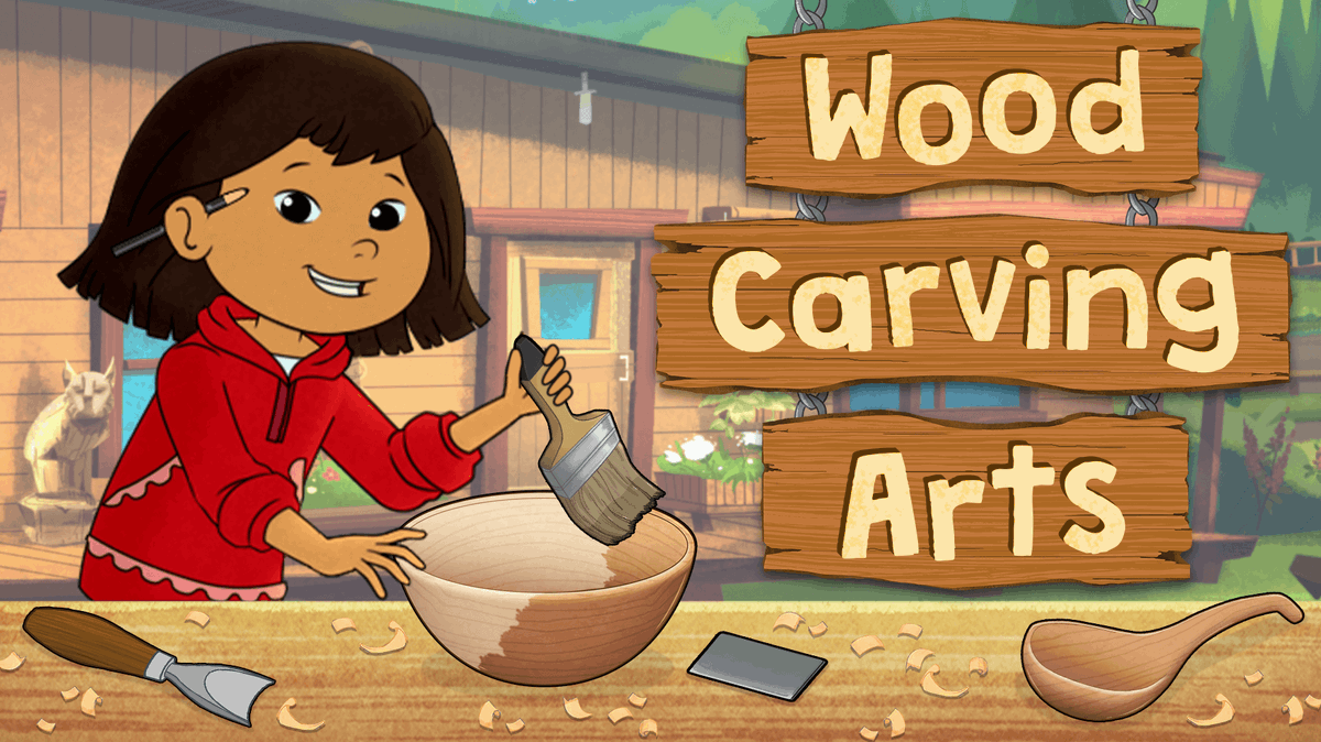 Get crafty like Molly in a NEW digital game! Play “Wood Carving Arts” for free now on pbskids.org/molly or the @PBSKIDS Games app!