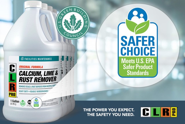 CLR PRO® offers effective cleaning solutions that are also EPA Safer Choice Certified. Contact your local sales representative to order.

#facilitiesmaintenance #clrpro #jelmar #industrialcleaning #safecleaning #EPA #EPASaferChoice