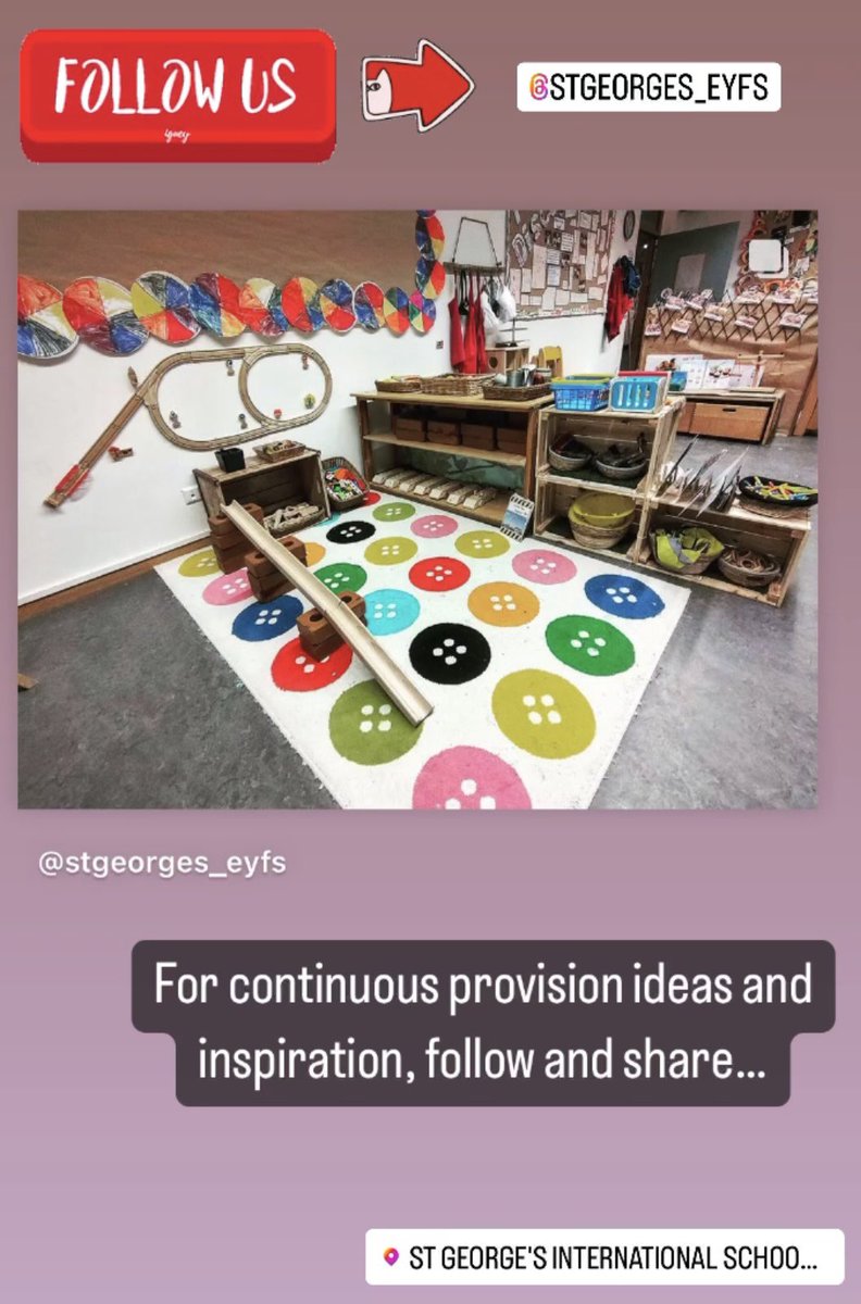 CDuz33's tweet photo. For continuous provision ideas and inspiration, follow and share our fabulous EYFS team at St George’s International School on Instagram #EarlyYears #EYFS #continuousprovision #Luxembourg #internationalschools @STGeorges_LUX @STGeorges_PRI @nuttall_claire https://t.co/WgG0vSYYhj