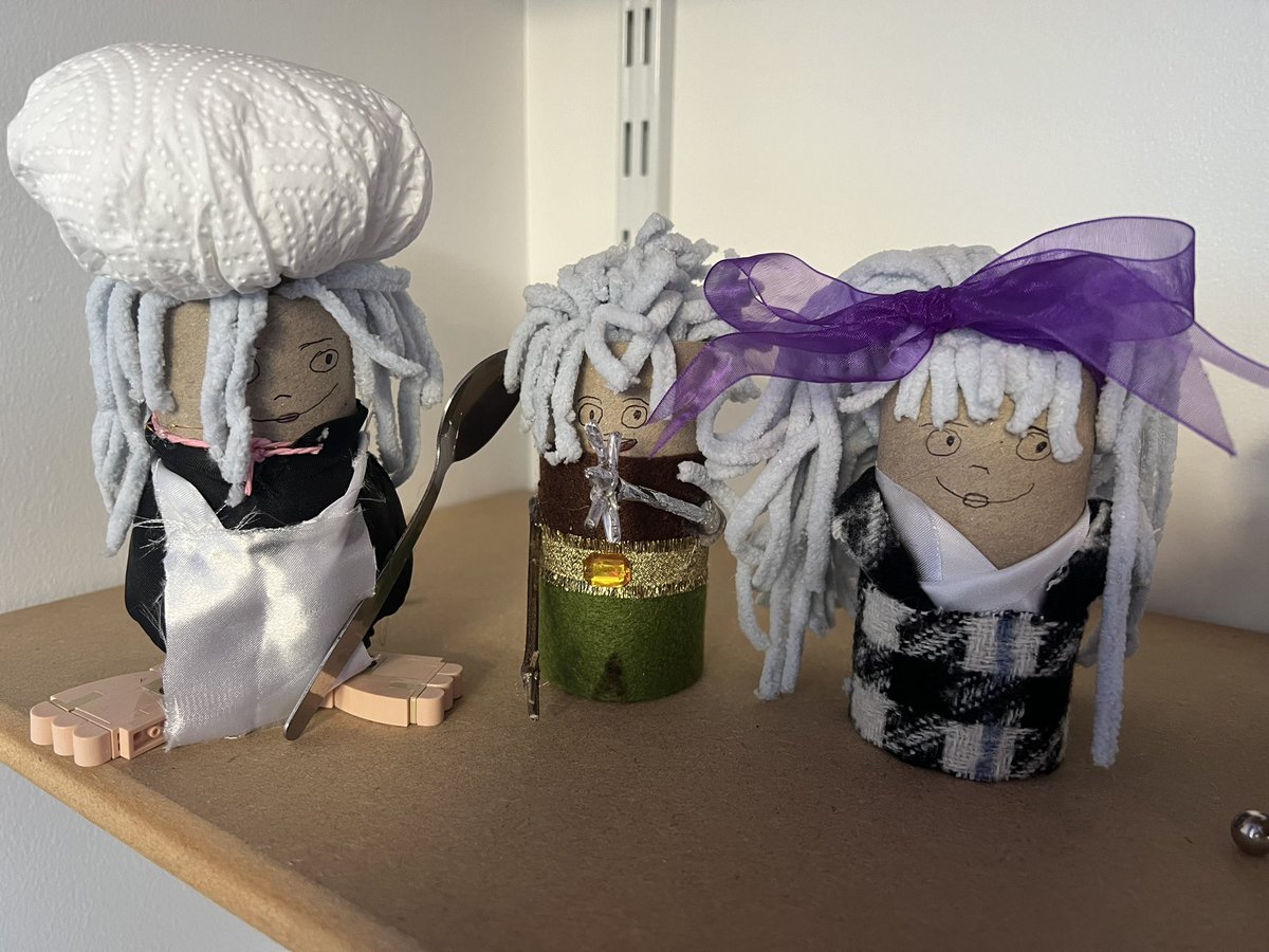 Can you guess which characters these are from @vashti_hardy’s ‘Brightstorm’ book? One of the children made these in her own time, aren’t they great! #HTAReads