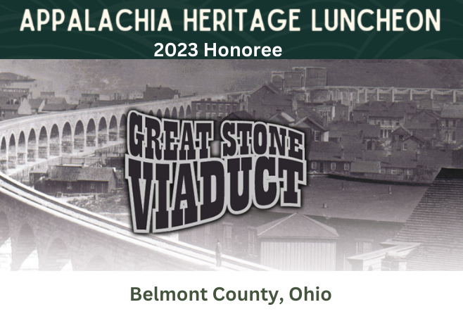 OHCHA1's tweet photo. Hats off to The Great Stone Viaduct Historical Education Society for shepherding the transformation of 150-year-old B&amp;O railroad arches in #Belmont County. Hear their #SuccessStory on Dec. 12 at the #Appalachia Heritage Luncheon. Tickets: https://t.co/bkVXDgPrF0 https://t.co/lbjaMg0Mty