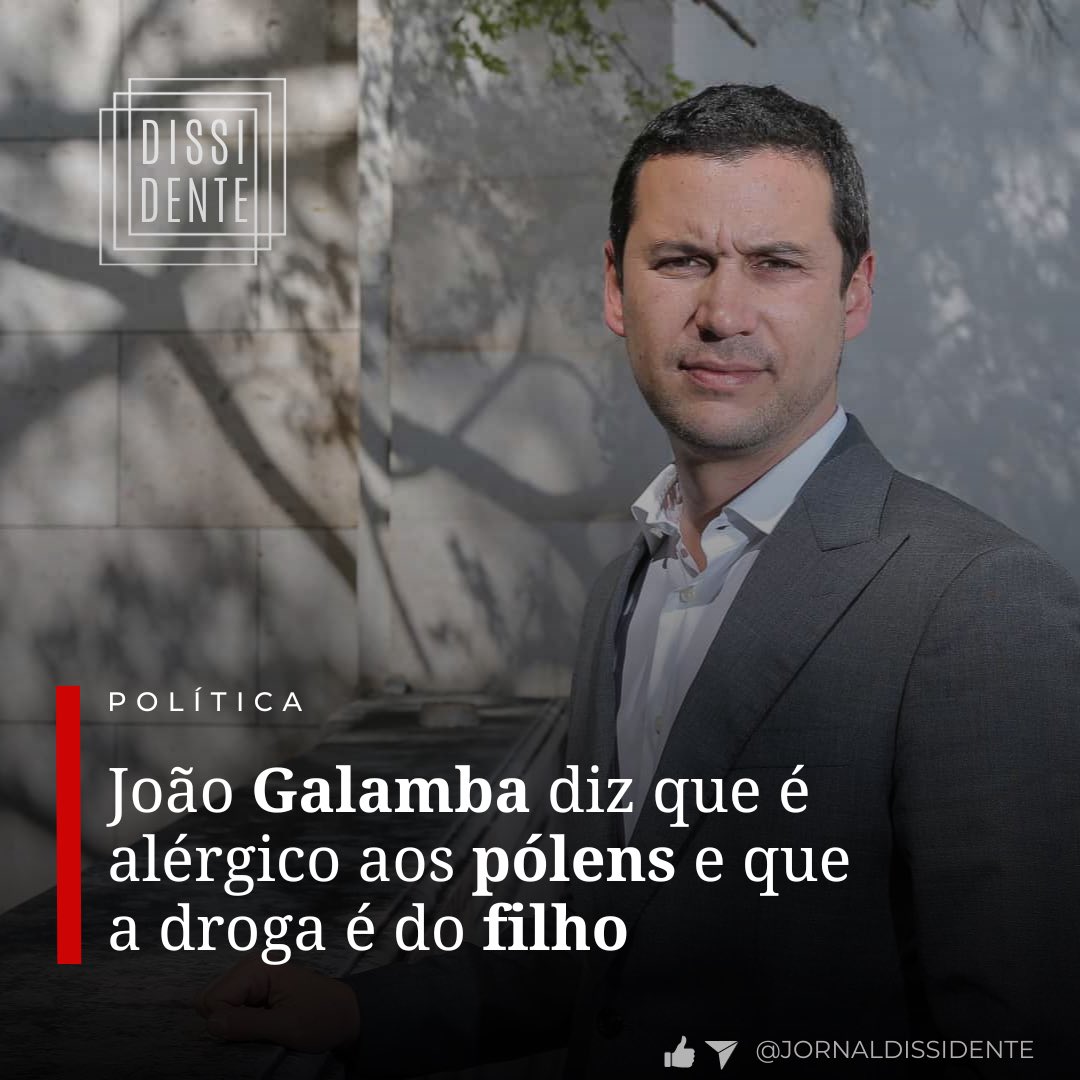 j_dissidente's tweet photo. Numa entrevista exclusiva ao Jornal Dissidente, Galamba diz ser alérgico ao pólen e afirma que a droga é do filho.
PC

#galamba #politica #droga https://t.co/DJb7JyW5JL
