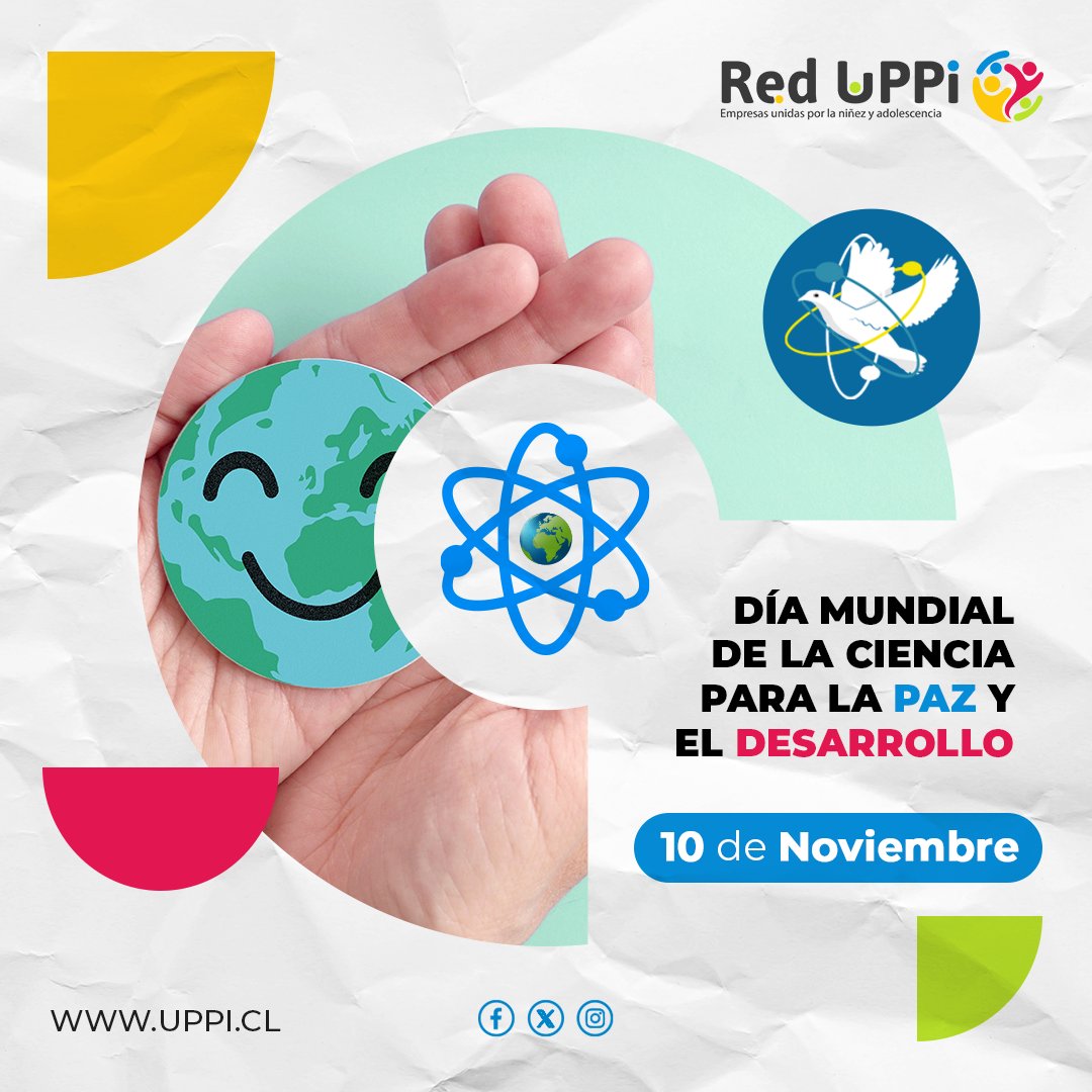 ¡Celebremos el Día Mundial de la Ciencia para la Paz y el Desarrollo! 🧪👩‍🔬

La ciencia 🔬nos une, nos inspirta y nos impulsa hacia un futuro más brillante y pacífico. Hoy, honramos el poder de la ciencia para transformar el mundo🌎
#DesarrolloSostenible #CienciaParaLaPaz #Ciencia