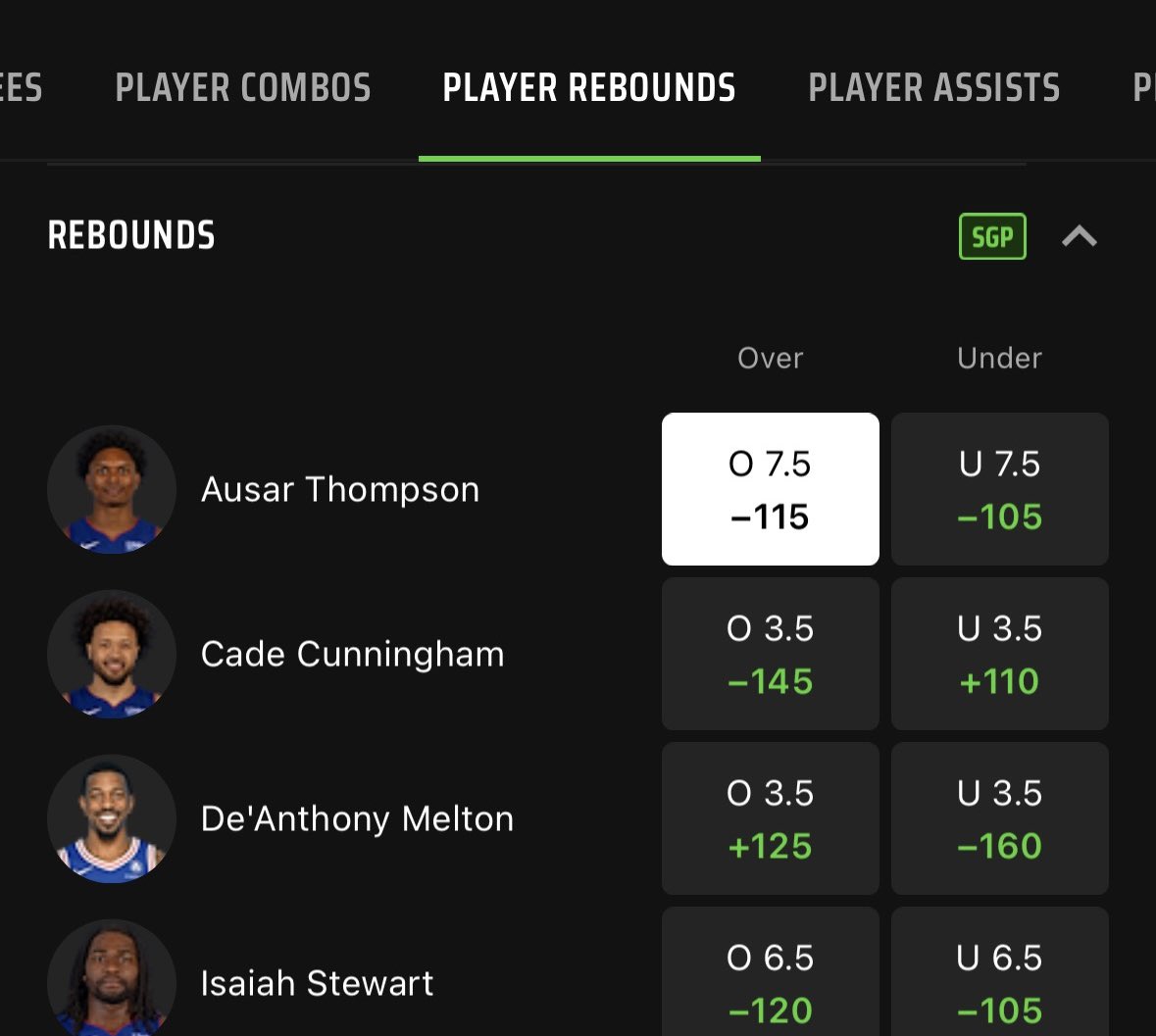 1u - Ausar Thompson (DET) O7.5 REB (-115 @ DK) w/ <a href="/AndreasKrogh4/">Andreas 🏀</a> <a href="/Gkavman/">Gkavman</a>

Avg 10.4 RPG w/ Duren. 9+ REB in 5 of 7. Expect Duren to be busy on Embiid (PHI allow 3rd fewest REB vs. C) &amp; Ausar to benefit collecting in roaming assignments (PHI allow 3rd most REB to Fs). #PlayerProps