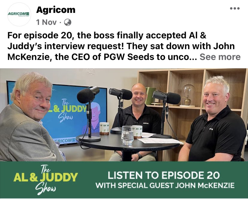 Very privileged and pleased that John McKenzie accepting an invitation to come and yarn, it was a special time for Glenn and my self as it’s not often you get quality light hearted time with the boss