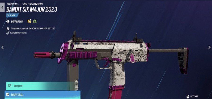 rnakinaa's tweet photo. Selling R6 Copenhagen Major Bundle

- Weapon Skin for Bandit
- Weapon Skin for Iana
- Operator Background
- Copen Major Charm 2023

Rt appreciated
Dm me with offer and budget https://t.co/2CxmmZtiHH