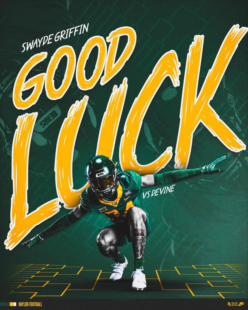 Thanks @BUFootball for the good luck for my game vs Devine #SicEm