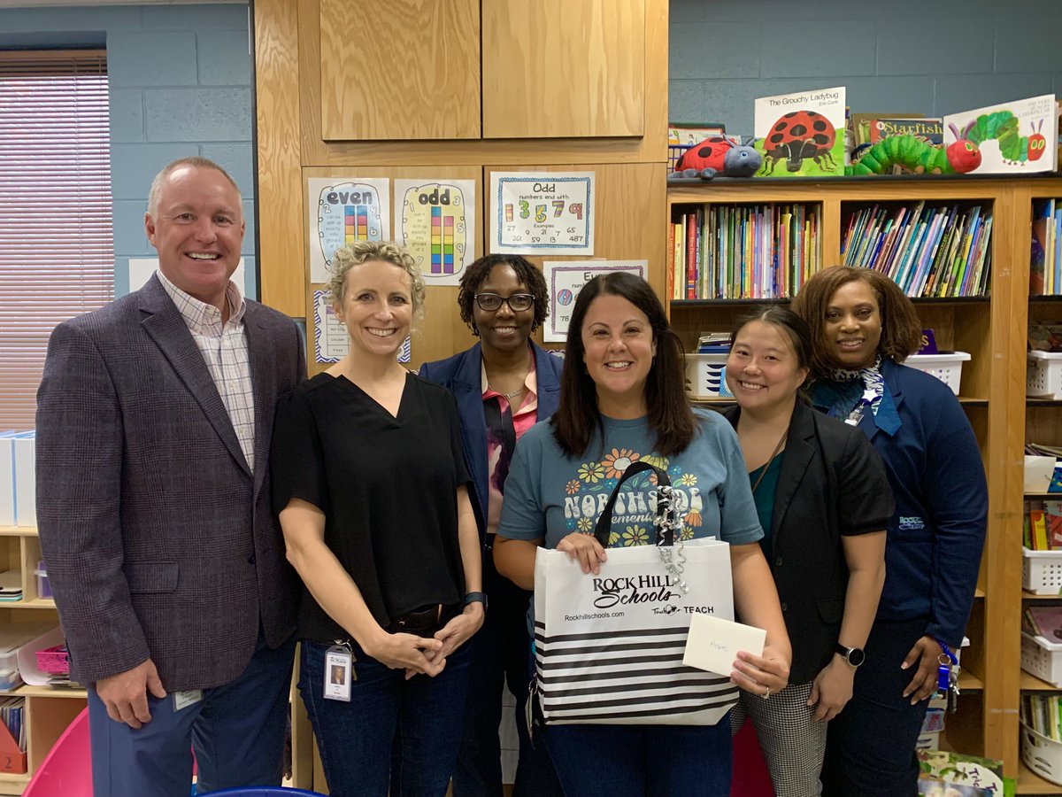 We appreciate our teachers for showing up for our students! Today, a group stopped by Northside Elementary to surprise Hope Guffey as the Attendance Incentive winner this week. She said this surprise made her day. Thank you The Community Partnership Foundation for your support!