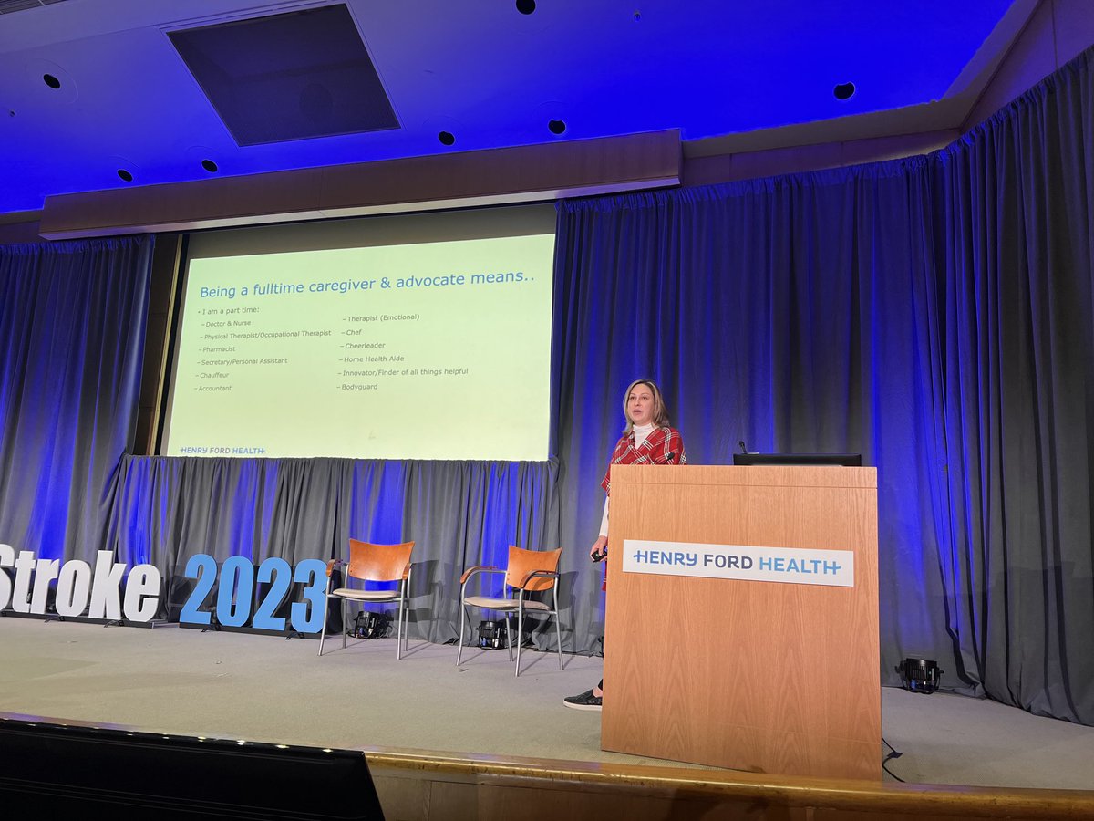 Alex B. Chebl (@alexchebl) on Twitter photo <a href="/AmyLynnAho/">Amy Aho</a> talking at 6th Detroit Stroke Conference about Navigating the Post-Stroke Journey, highlighting the Herculean effort and costs required by patients and their care givers in their recovery post stroke. A real hero! <a href="/HenryFordNeuro/">Henry Ford Neuroscience</a> <a href="/RiadRmdn/">Riad Ramadan</a> <a href="/AmyLynnAho/">Amy Aho</a> talking at 6th Detroit Stroke Conference about Navigating the Post-Stroke Journey, highlighting the Herculean effort and costs required by patients and their care givers in their recovery post stroke. A real hero! <a href="/HenryFordNeuro/">Henry Ford Neuroscience</a> <a href="/RiadRmdn/">Riad Ramadan</a>