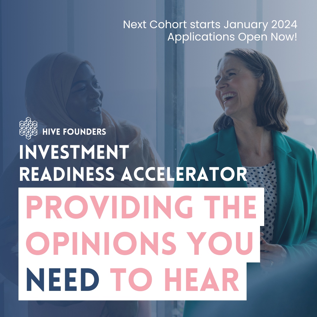 The standard playbook for raising money doesn’t work for female founders

💥ASSESS your business readiness
💥ADDRESS information gaps
💥EDUCATE the key success factors
💥SUPPORT fundraising journey

Applications are now open for January 2024! Apply here! bit.ly/3FU0Etj