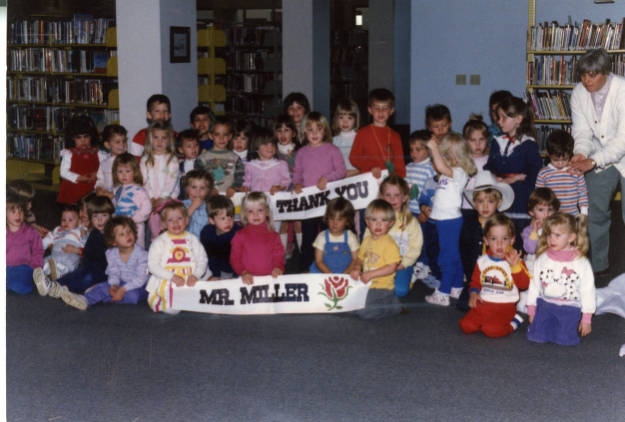 dclarchives's tweet photo. "Thank you, Mr. Miller!" In 1980, these children recognized Philip S. Miller's contributions to the library system, which continue to this day through the Miller trust. Join us Monday, Nov. 13, at 4 p.m. at our Philip &amp; Jerry Miller Library naming ceremony in Castle Rock. https://t.co/A6egnxQxvi