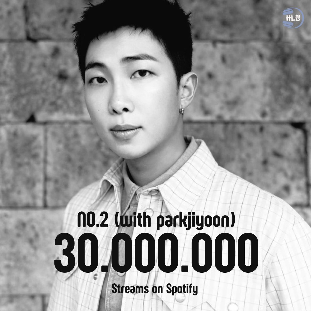 🎉| 'NO.2' de #RM (with parkjiyoon) ultrapassou 30 milhões de streams no Spotify!

🎧: (open.spotify.com/track/2sXaFMTk…)

CONGRATULATIONS RM