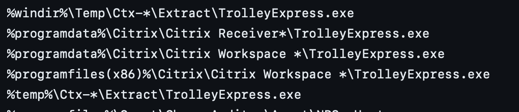 Microsoft also has some exclusions for Citrix in their ASR whitelisting that you can abuse to bypass ASR to dump lsass, one in %temp% which is pretty handy.