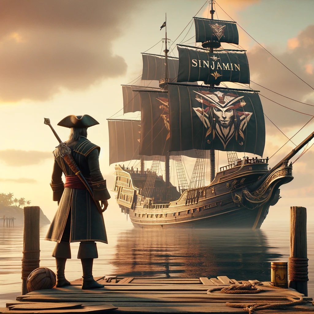 Ahoy, <a href="/Sinjamin/">Sinjamin</a>! Mistook ye for a sorcerer on the seas, but a spyglass revealed 'twas a mere sea mirage! No black magic, just tides' trickery. For our keelhaulin' error, we present a ship bearing yer name.

Let the sea shanties sing, for Sinjamin sails free! 🏴‍☠️⚓ 

#seaofthieves