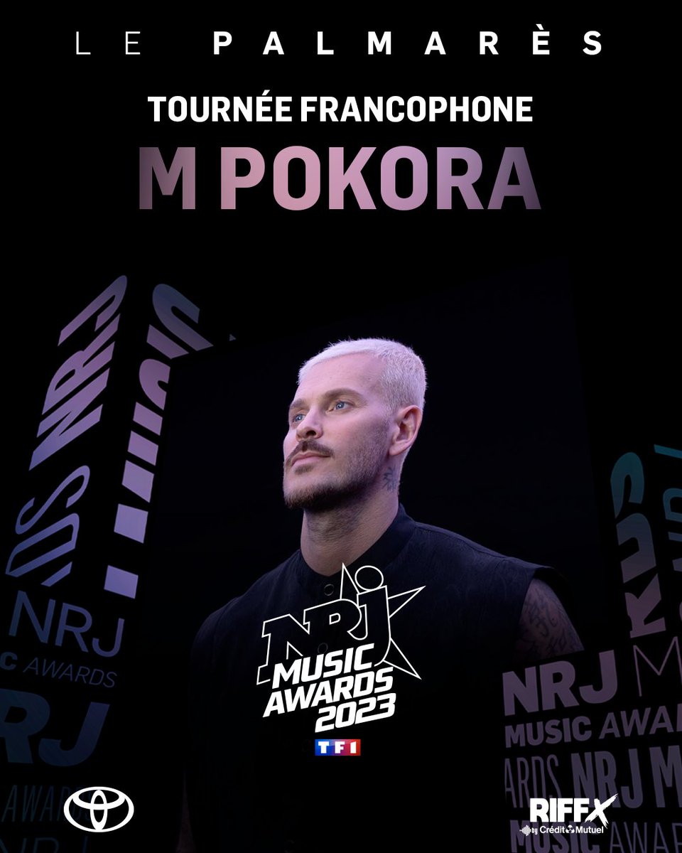 NRJhitmusiconly's tweet photo. Bravo à @mattpokora qui remporte le NRJ Music Award de la tournée francophone 🔥

#NMA2023 https://t.co/ndHNgg7amr
