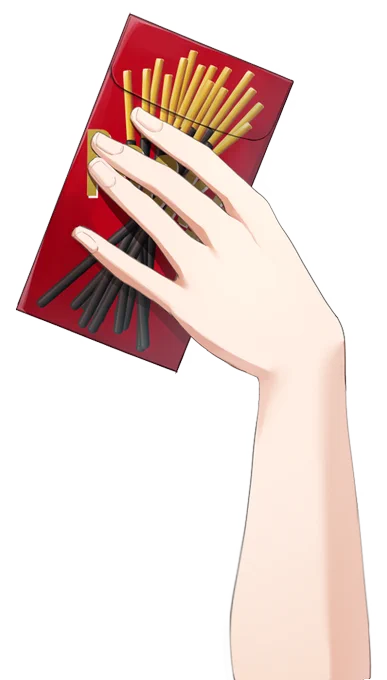 ポッキーの日なのでポッキー素材描きました!#Vtuber素材 #フリー素材 #VTuberAssets 