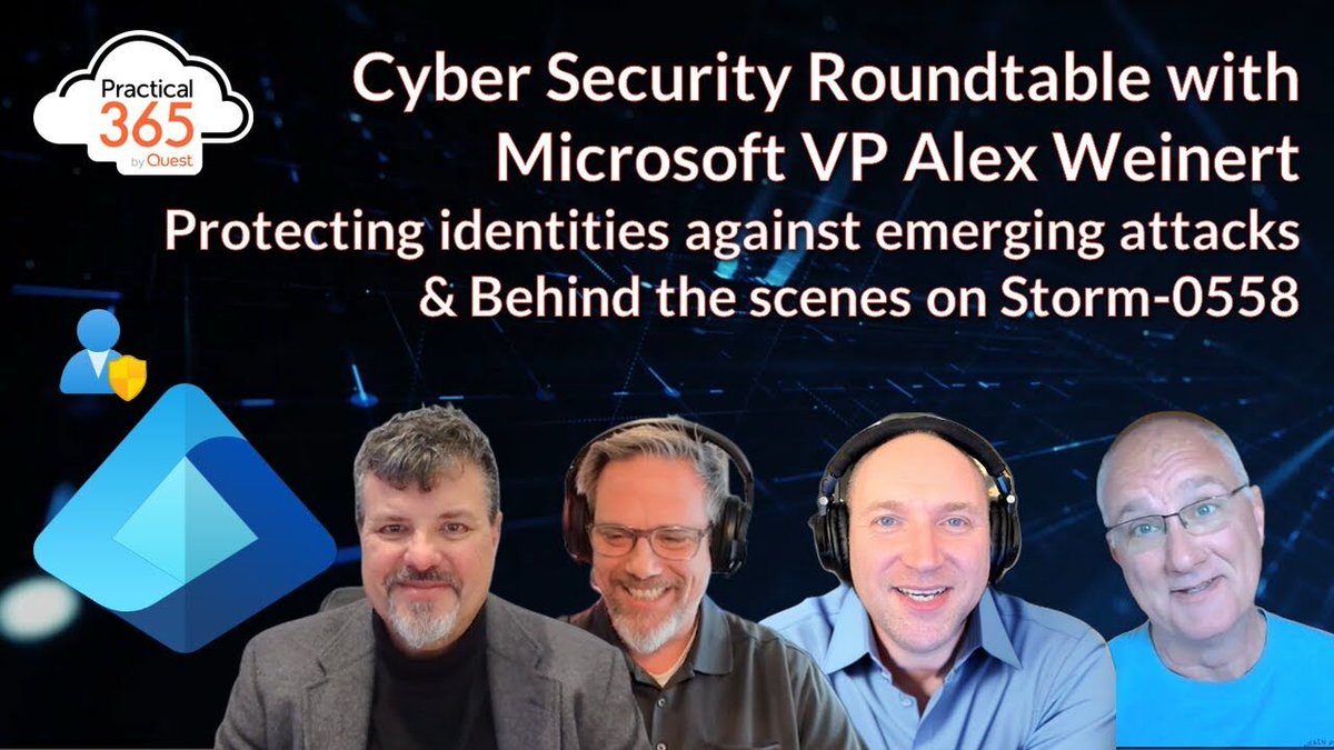 Behind the scenes on Storm-0558 with Microsoft's Alex Weinert

Check out the YouTube video here: bit.ly/3Qb0wdM