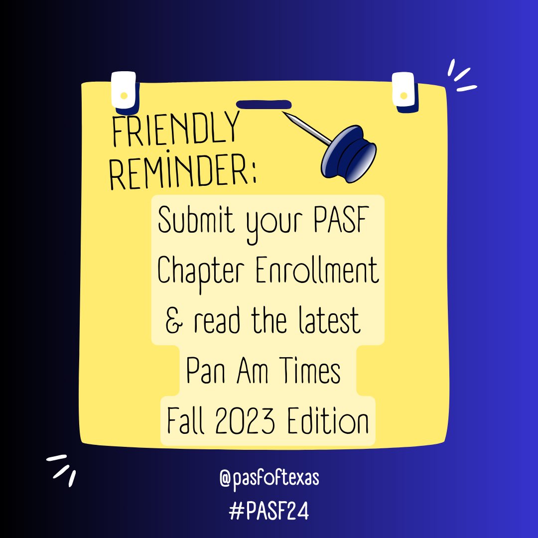 The Fall 2023 Edition of the Pan Am Times is LIVE on our website 💛💙 #pasf24
