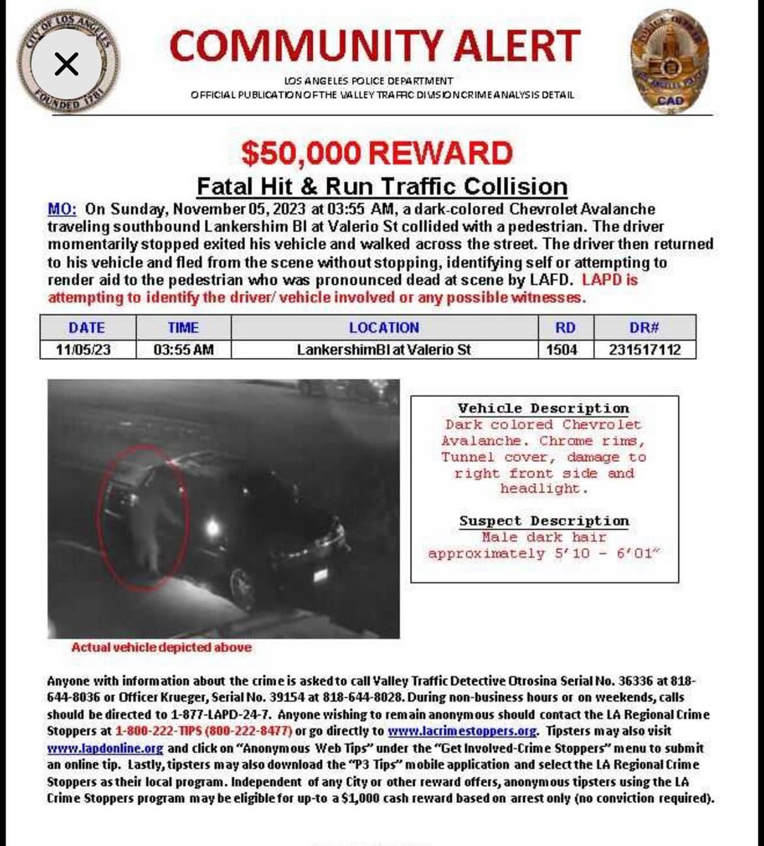 Keep an eye out in the #SFV #NorthHollywood #SunValley !