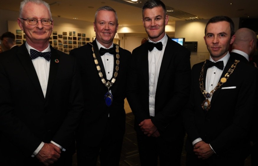 Great Chamber events taking place across the island this month. Last night our CEO @iantal2000 was delighted to attend a fabulous @NIChamber Cathal Geoghegan's President's dinner with @stephenoleary President of @DubCham and the incredible Jonathon Sexton