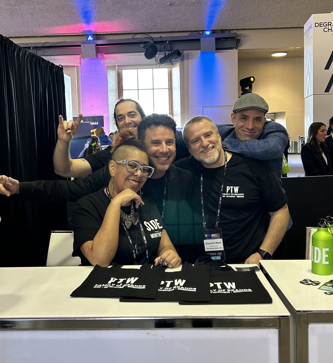 SideGlobal's tweet photo. Let the music play! Members of our #SIDEMontreal team performed at the @MIGSbiz summit this year after a wonderful day of meeting new clients and sharing the news of the recent acquisition of Vibe Avenue.
Check out some of our best moments from #MIGS23. โจ https://t.co/DIkYzbGKSm