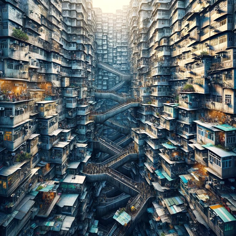 @fasc1nate Exploring the labyrinth of Kowloon Walled City - once Earth's most densely populated area, its unplanned, intertwined architecture let residents traverse without touching the ground. A chaotic yet vibrant urban jungle, now immortalized in art. #KowloonWalledCity #UrbanHistory.