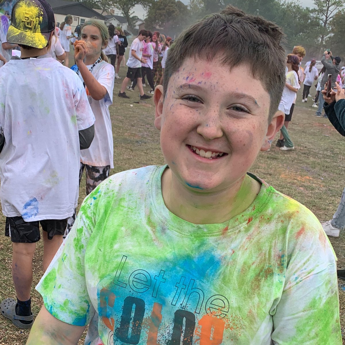 Thank you STEAM friends and family for all the support. The students had so much fun at the color battle! Don't you wish you were in the middle of that??💚💜🧡💙❤️