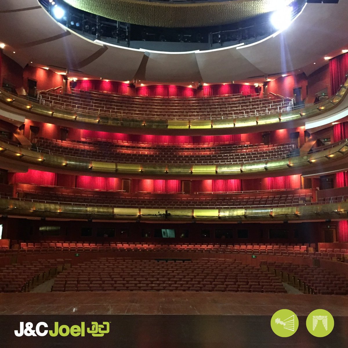 J&amp;C Joel created customised drapery to match the venue's specs, incl. colour, weight, weave, shapes, finishing &amp; acoustics. 12km of custom-dyed velvet filled 2 40ft containers. Installed in record time!

#JCJoel #BespokeDrapery #DraperySolutions #VenueDesign  #VariableAcoustics