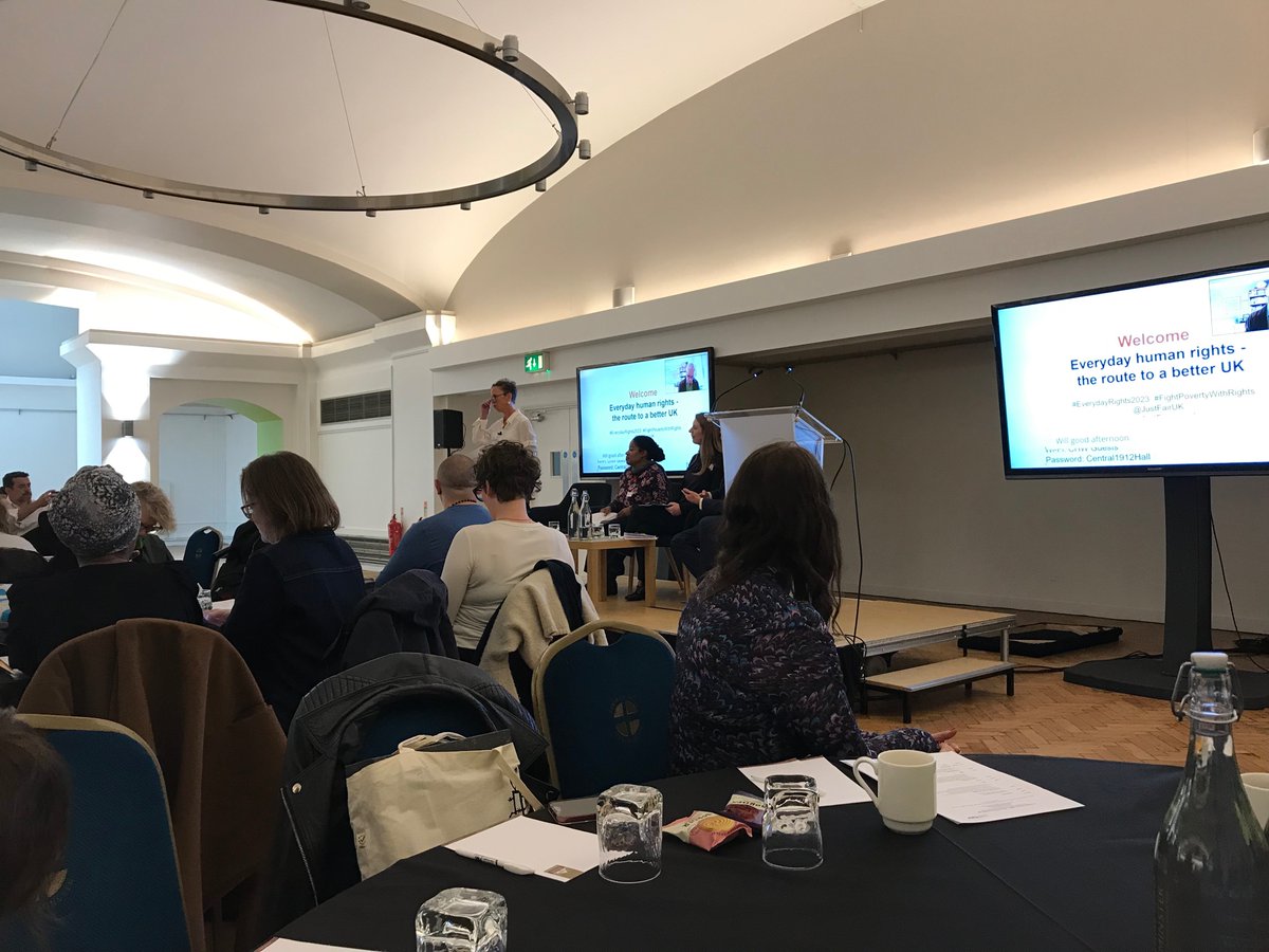 Attended the @JustFairUK’s conference on Wednesday. Was able to hear testimonies from people with lived experiences and insightful panel discussions on the situations of the poverty in the UK. Also lovely audience! #EverydayRights2023 #FightPovertyWithRights