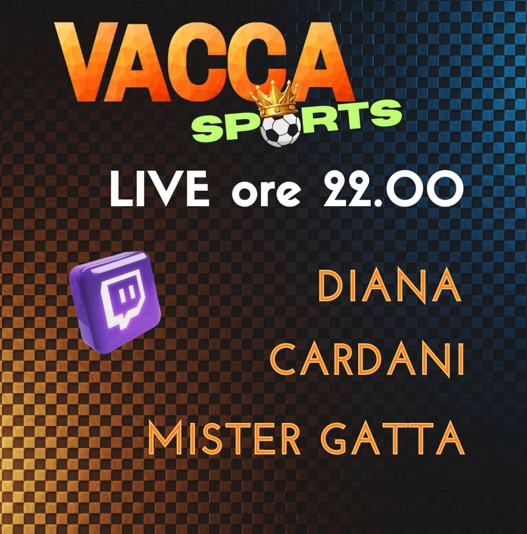 vaccaronni's tweet image. Alle 22 siamo lìve su Twitch