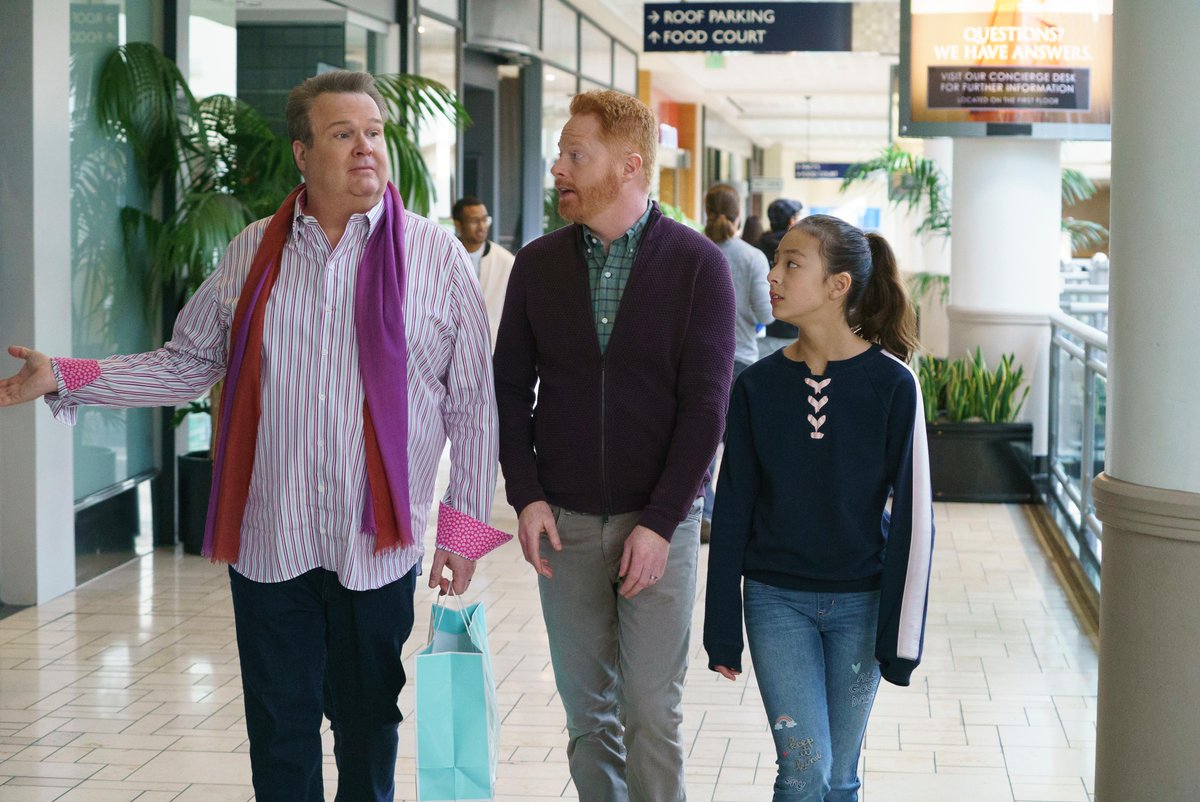 When your weekend plans are retail therapy and streaming #ModernFamily